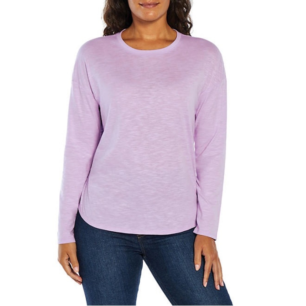 Gap Ladies Long Sleeve Tee - Orchid Bloom